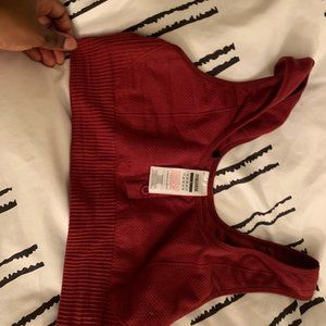 Gymshark Power down crop bralette - claret